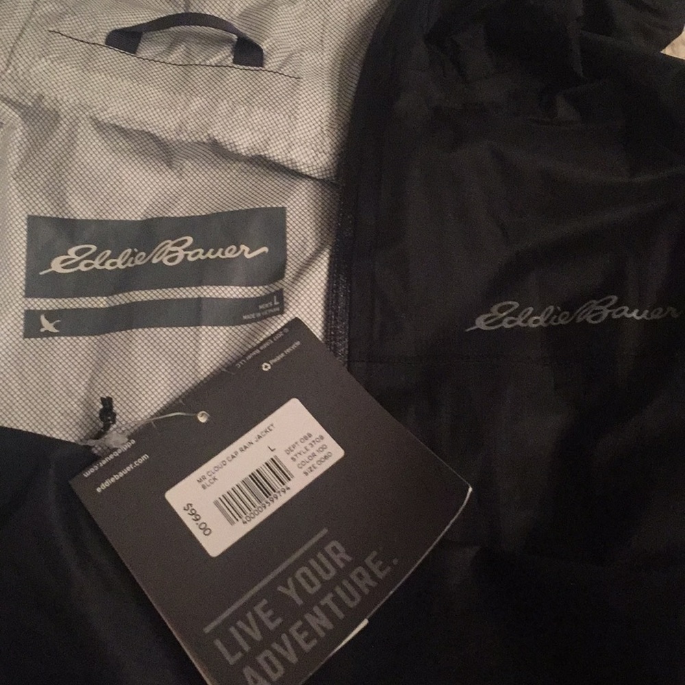 ☔️NWT Eddie Bauer Mr Cloud Cap Rain Jacket